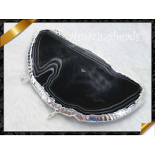 Black Onyx Pendant Jewelry, Silver Plating Necklace Pendant, Hot Sale Pendant Necklace (YAD005)